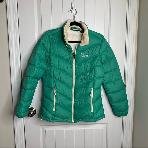 Mountain Hardware green insulated‎ puffer jacket size medium women’s stretchdown - Picture 1 of 8